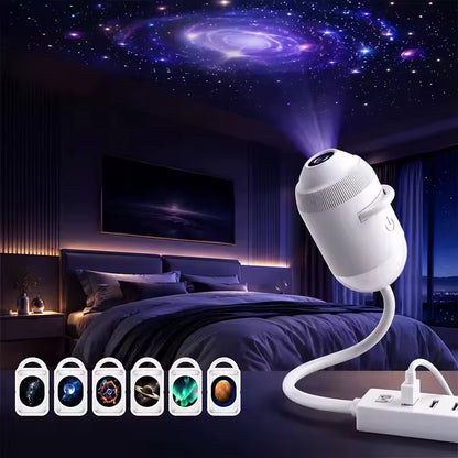 3-in-1 Galaxy Star Projector & USB Night Light