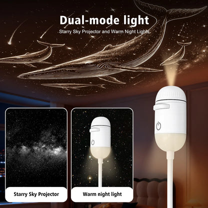 3-in-1 Galaxy Star Projector & USB Night Light