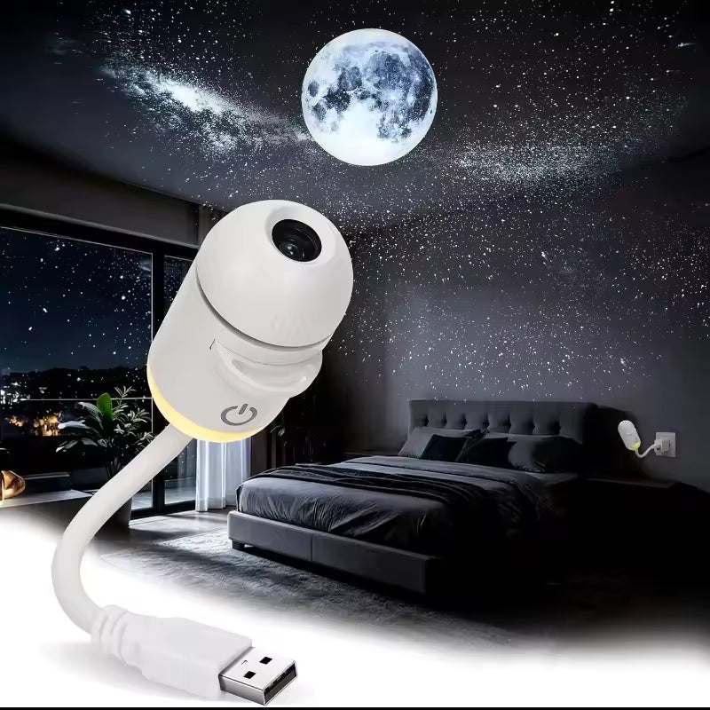 3-in-1 Galaxy Star Projector & USB Night Light