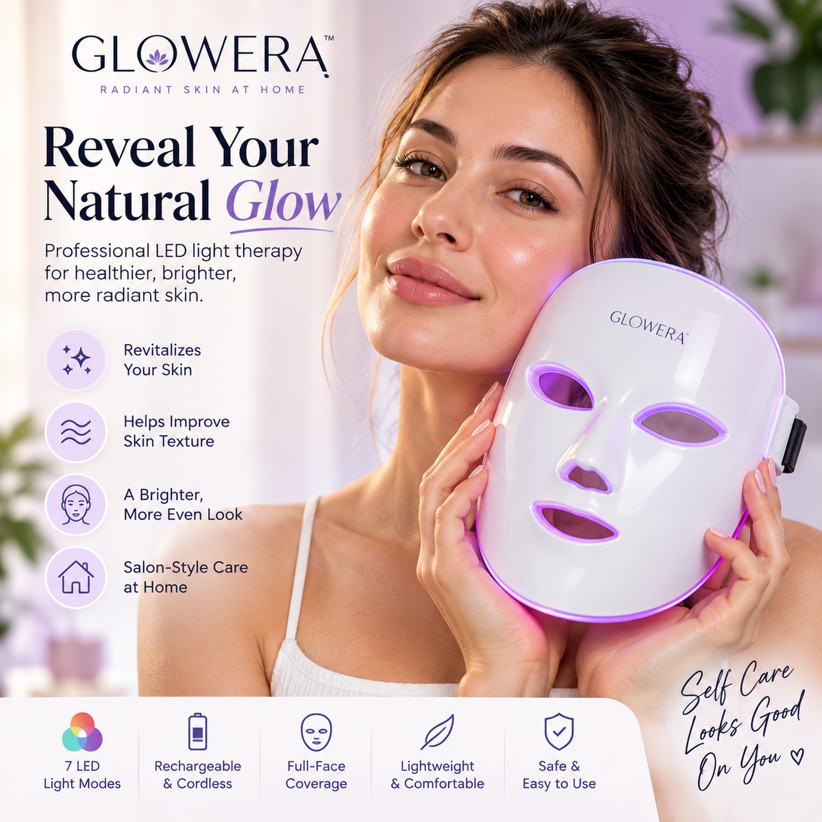 GLOWERA™ LED Light Therapy Mask